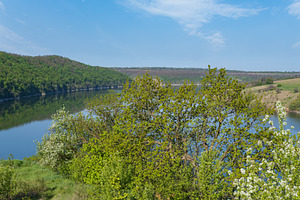 Amazing spring view on the Dnister River Canyon with picturesque, a Nature Photo by YuriyB