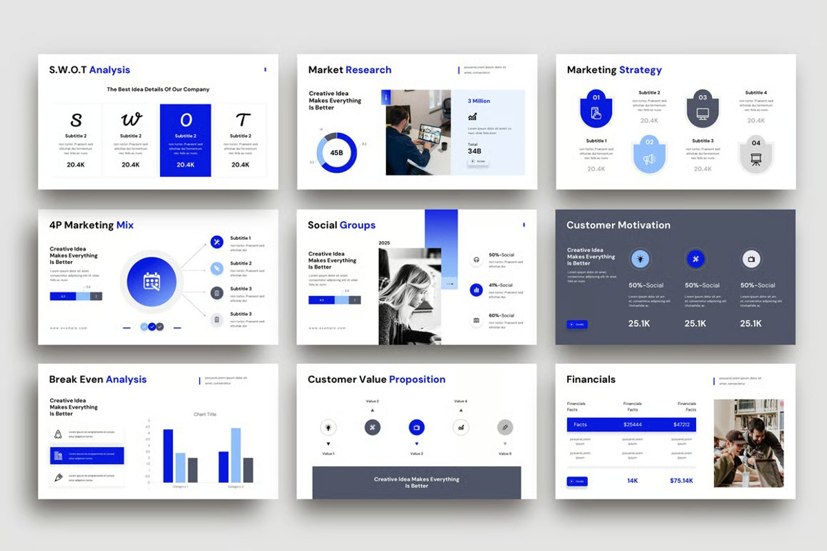 Marketing Plan Presentation Template preview 2