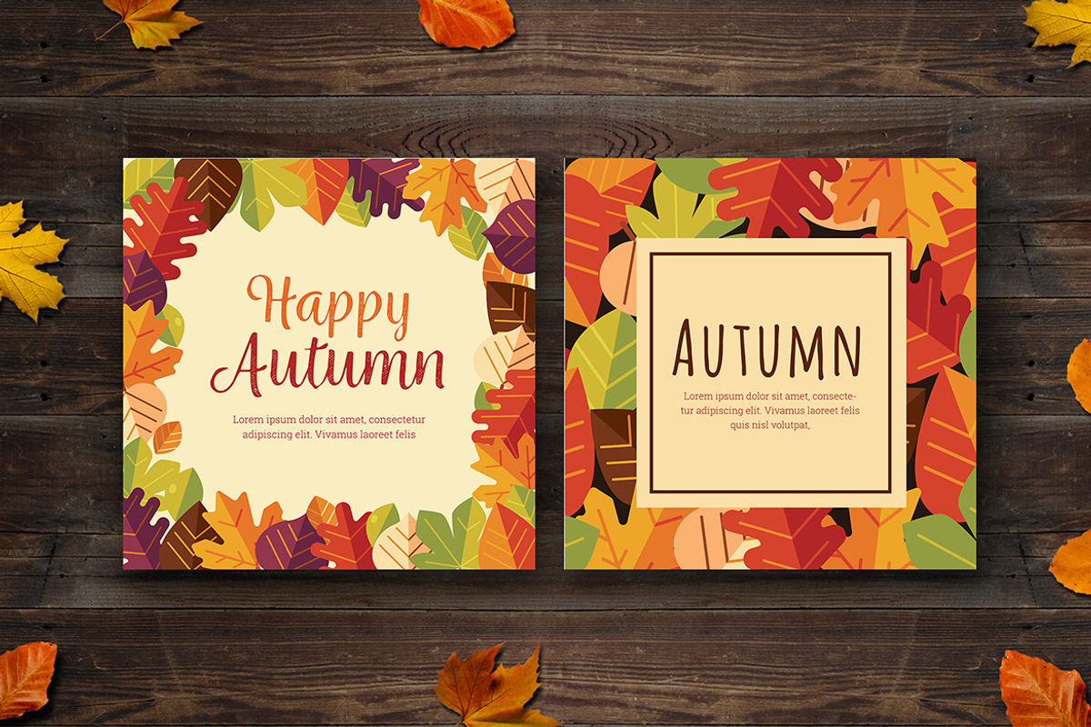 Fall In Love_10 Instagram Post Pack, a Social Media Template by VectorVactory (Photo 6 of 6)