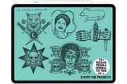 Bundle Prison&CriminalTattoos-Stamps, a Brush Add-On by LA Studio Sthlm (Thumbnail 3 of 13)