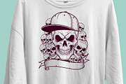 Skull Cap T-Shirt Design, an Object Illustration by Ahluva Studio (Thumbnail 4 of 5)