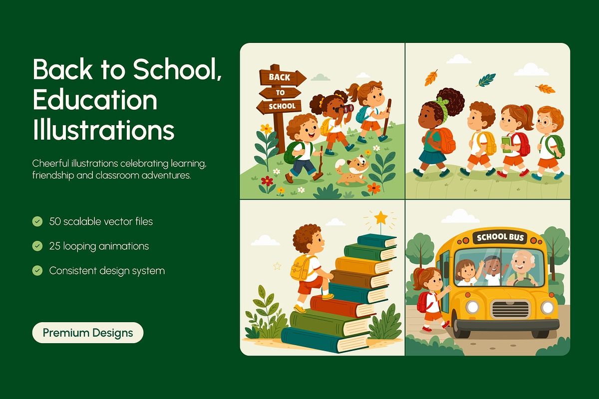 Back to School, Education Bundle, an Education Illustration by Creative Stall (Photo 1 of 12)