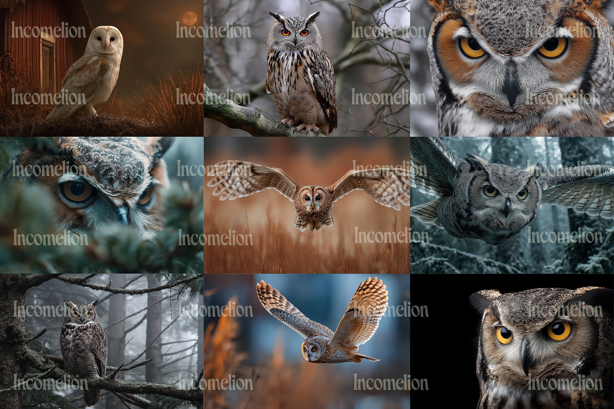 45 Majestic Owl Stock Photos, an Animal Photo by Incomelion (Photo 7 of 13)