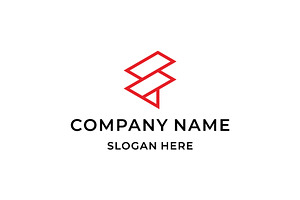 simple monogram letter F logo design