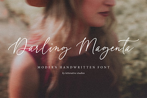 Darling Magenta - Handwritten Font