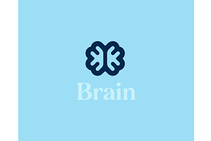 Brain logotype. Universal brainstorm, an Education Illustration by Bureau