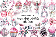 Kawaii Girly Aesthetic Clipart, an Illustration by CraftArtStudio (Thumbnail 1 of 6)