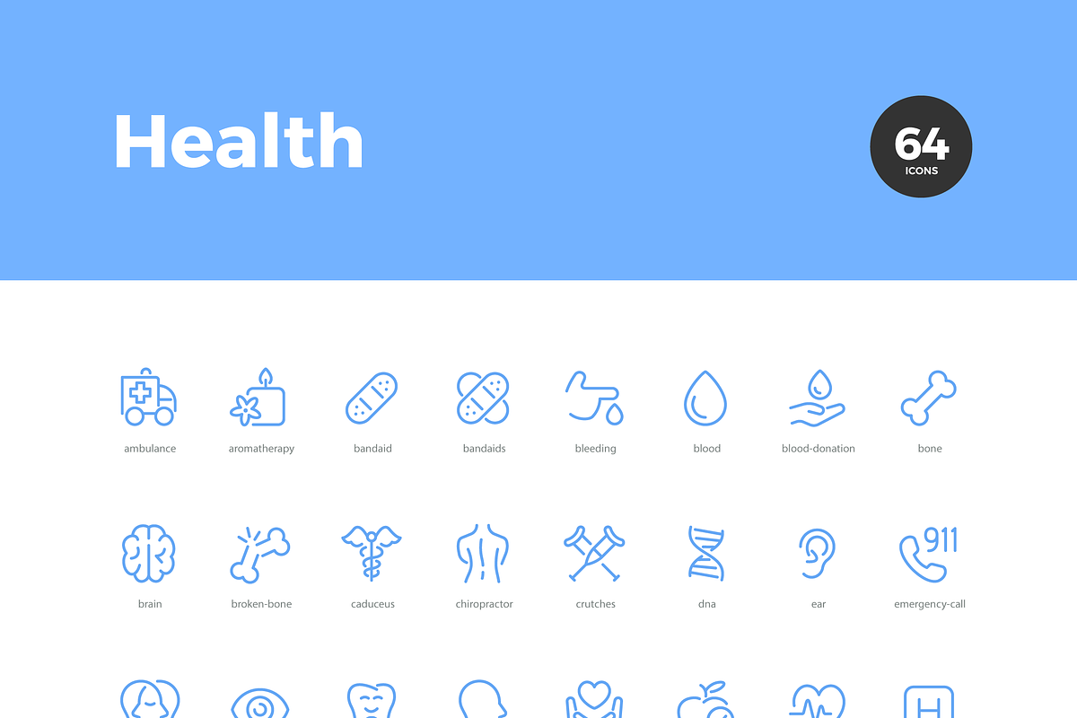 Health Icons — Pixi Line, an Outline Icon by Scott Dunlap (Photo 8 of 9)