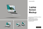 Laptop Mockup, a Device Mockup by lamorastudio (Thumbnail 1 of 11)
