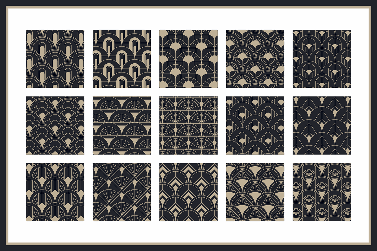 40% OFF | All Fish Scale Art Deco, a Pattern Graphic by Firowerk (Photo 6 of 13)