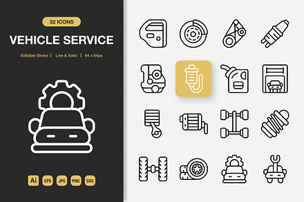 Vehicle Service Icons