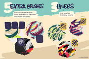 Gritty Pack Grungy Procreate Brushes, a Brush Add-On by Snooze one (Thumbnail 8 of 12)