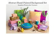 10 Seamless Watercolor Textures, a Pattern Graphic by AMMi (Thumbnail 5 of 5)