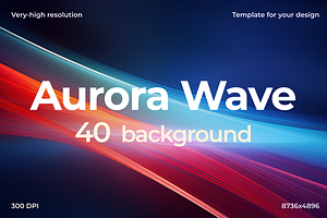 Aurora Wave Background Set