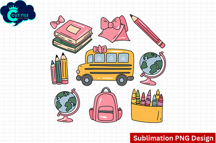 Back to School Coquette PNG Design