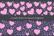 Purple Romance Set, a Pattern Graphic by Zim Varezhkin (Thumbnail 4 of 6)