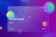 Glass Morphism Interface Mockup, a Landing Page Template by Artlogs (Thumbnail 4 of 7)