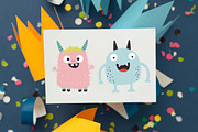 24 Cute Crazy Ugly Monster Character, an Animal Illustration by jongcreative (Thumbnail 6 of 9)