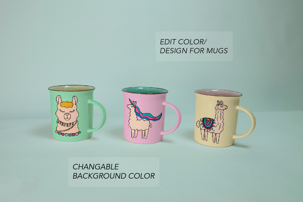 Mugs Mockups. 3 PSD files, a Cups & Container Mockup by Almazova Dolzhenko (Photo 2 of 6)
