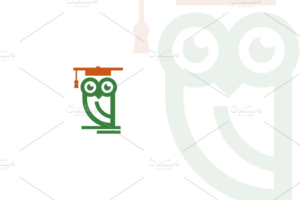 Owl with toga hat logo design, an Object Graphic by nicemorning (Photo 4 of 5)