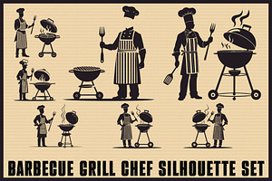 BBQ Grill Master Chef Bundle, an Illustration by Creativeshirt