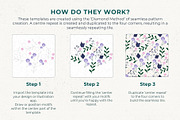 6 Seamless Pattern Templates (Vol 1), a Pattern Graphic by Fern & Quill (Thumbnail 7 of 12)