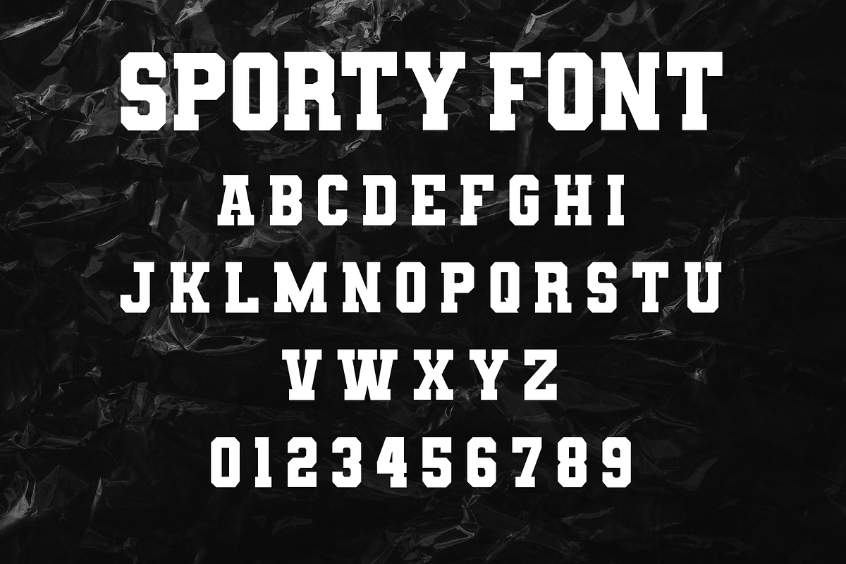 Sporty Varsity Font, a Slab Serif Font by Authentic Studio (Photo 7 of 7)