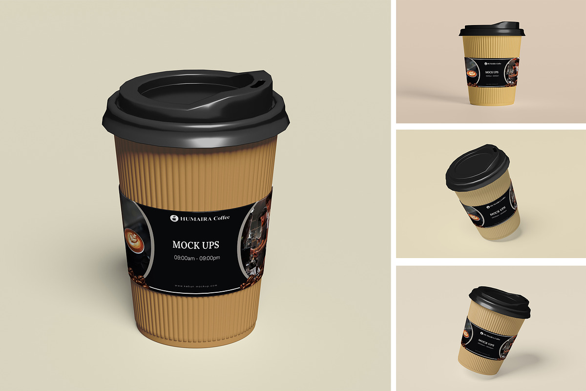 coffee cup mockup, a Cups & Container Mockup by kebunmockup (Photo 1 of 5)