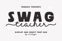 Swag Teacher | Fun Font Duo