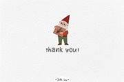 Christmas Gnomes & Holiday Clipart, a Decorative Illustration by Jenny Quince (Thumbnail 11 of 11)