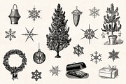 Winter Holidays - Vintage Engravings, a Decorative Illustration by Graphic Goods (Thumbnail 6 of 10)