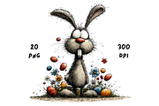 Whimsical Floral Easter Rabbit, an Animal Illustration by GiraffeCreative (Thumbnail 13 of 20)