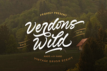 Verdons Wild - Vintage Brush Script