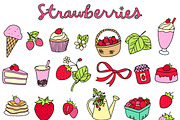 Strawberries Illustration Set, a Food Illustration by Lemonade Pixel (Thumbnail 6 of 7)