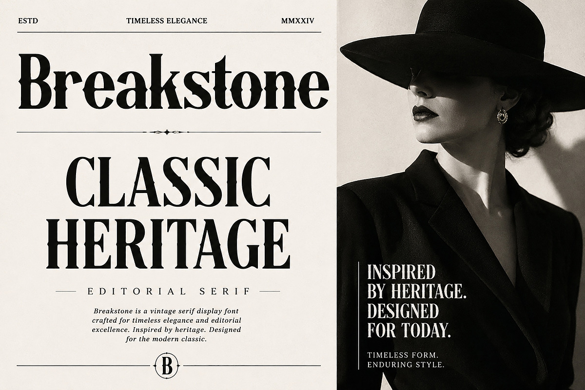 Breakstone, a Serif Font by Wow Magic (Photo 3 of 5)