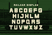 Railcar Display Typeface - %50 OFF, a Sans Serif Font by Tyler.nu Design Studio (Thumbnail 2 of 3)
