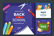 Back to School Social Media Set, a Templates & Theme by studiogstock (Thumbnail 3 of 3)