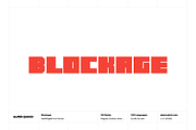 Blockage Block-Style Typeface, a Sans Serif Font by alpercakici (Thumbnail 1 of 15)
