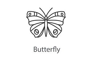 Butterfly Linear Icon