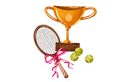 Hand Drawn Tennis Clipart Set, an Object Graphic by the_myro (Thumbnail 3 of 13)