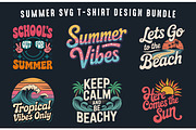 Summer SVG Clipart T-Shirt Design, a Seasonal Illustration by Gfx Expert Team (Thumbnail 2 of 3)