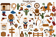 WILD WEST collection, a Graphic by owlasya (Thumbnail 5 of 10)