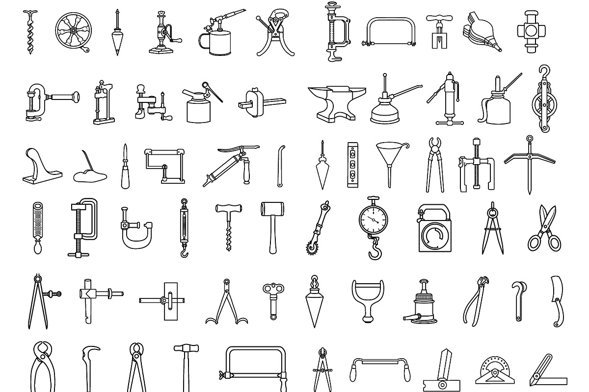 Comprehensive collection of 86 tools, an Object Illustration by LogosDen (Photo 2 of 3)