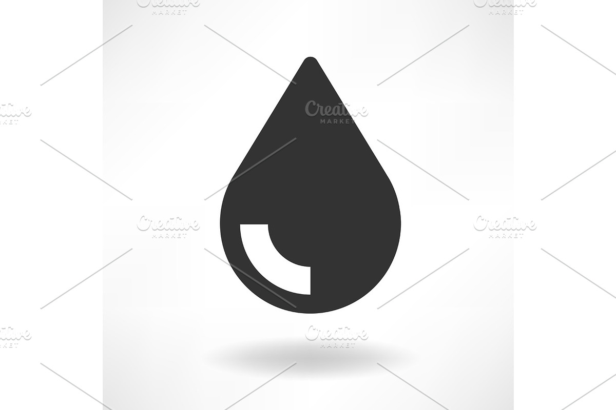 Drop Oil Simple Icon, an Icon by Mak_Art