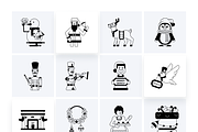 Animated Christmas Characters, a Duotone Icon by Prosymbols (Thumbnail 9 of 11)