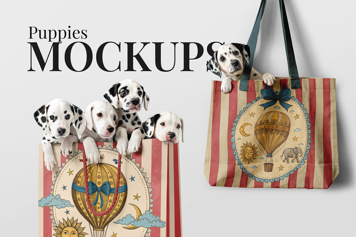 Puppies Mockup set, a Product Mockup by Concept_Space (Photo 7 of 7)