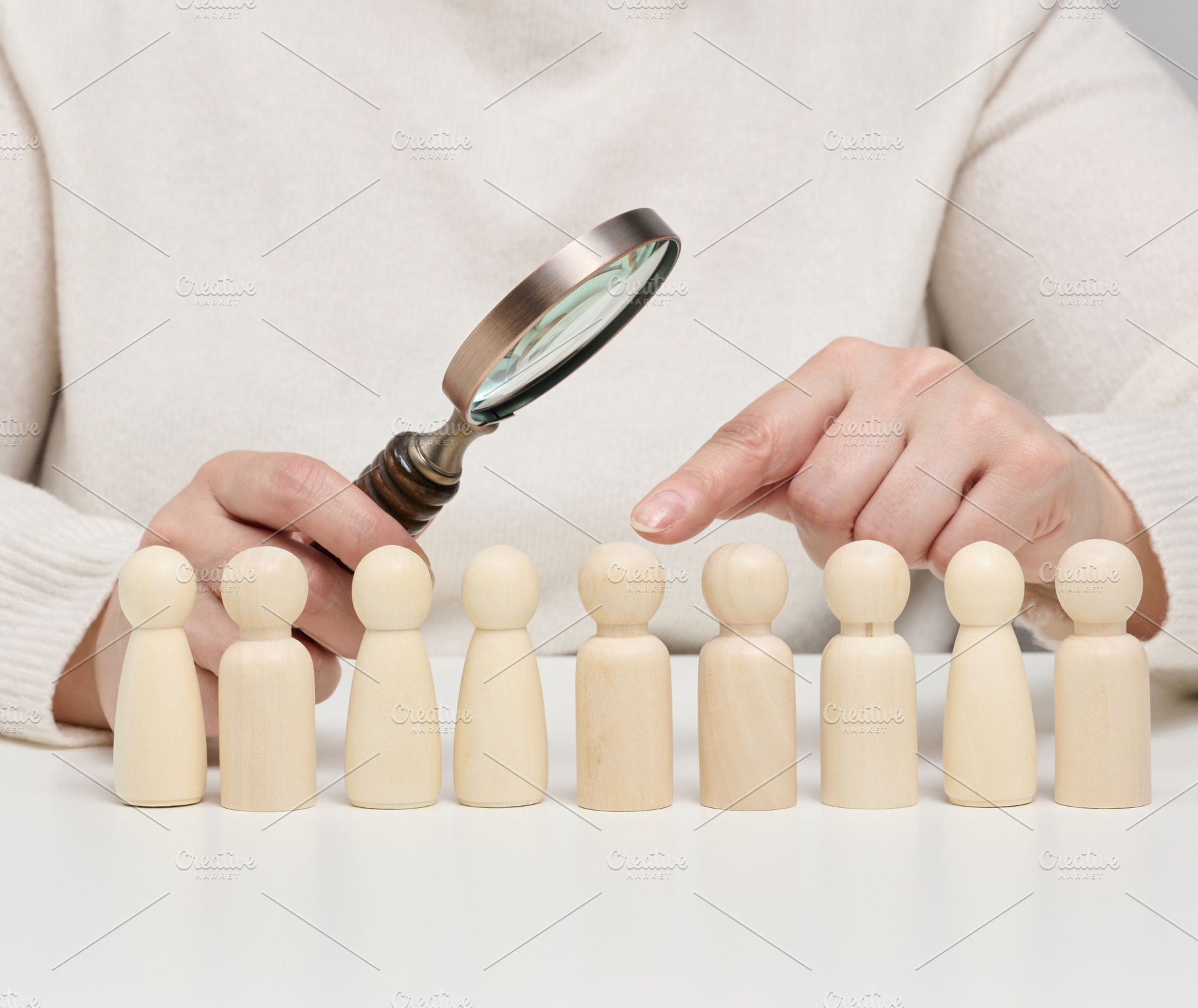 Conceptual photo of the personnel selection and evaluation proce, a Business Photo by ndanko