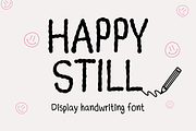 Happy still font, a Handwritten Font by JJuta (Thumbnail 1 of 4)