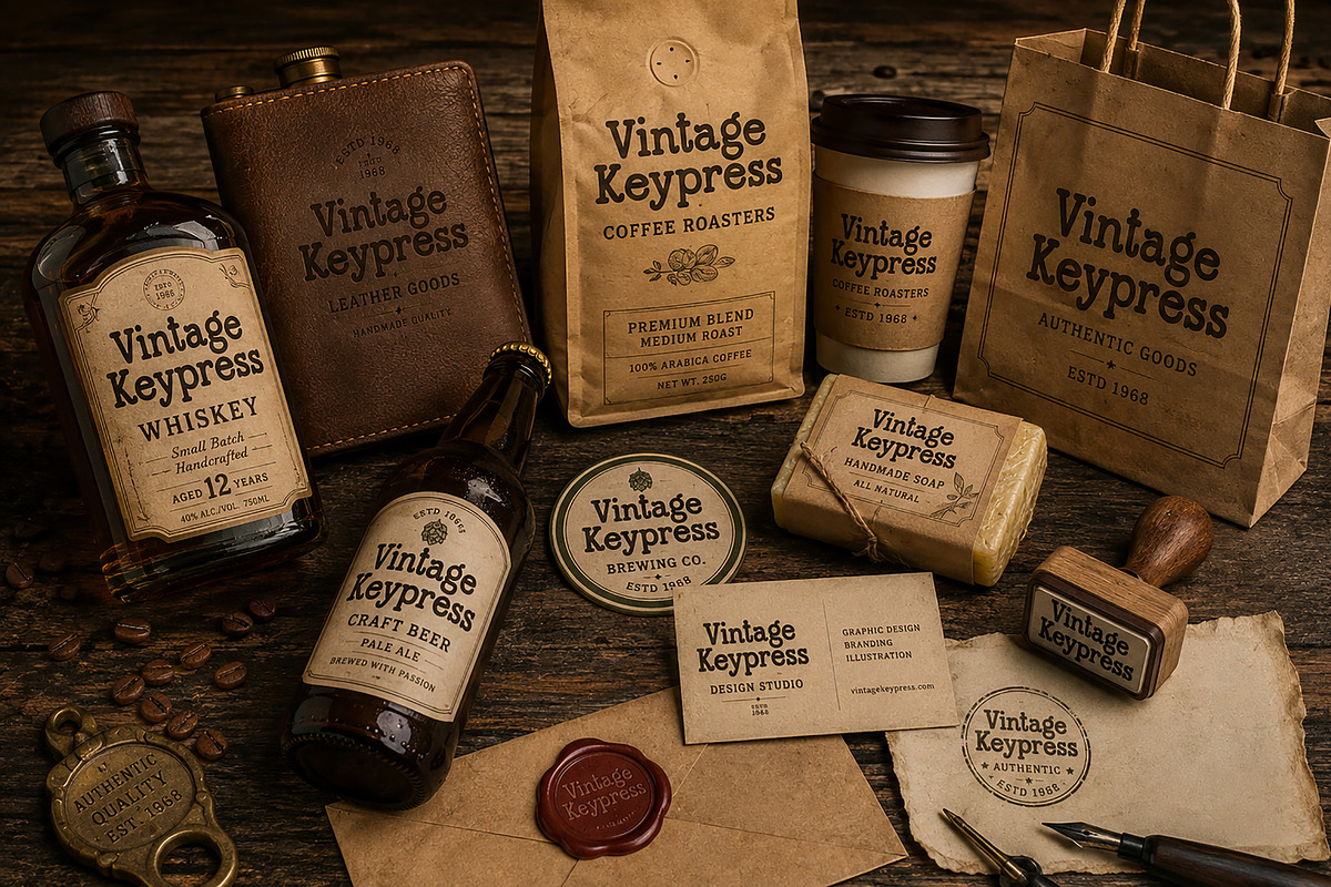 Vintage Keypress, a Handwritten Font by Wow Magic (Photo 5 of 5)