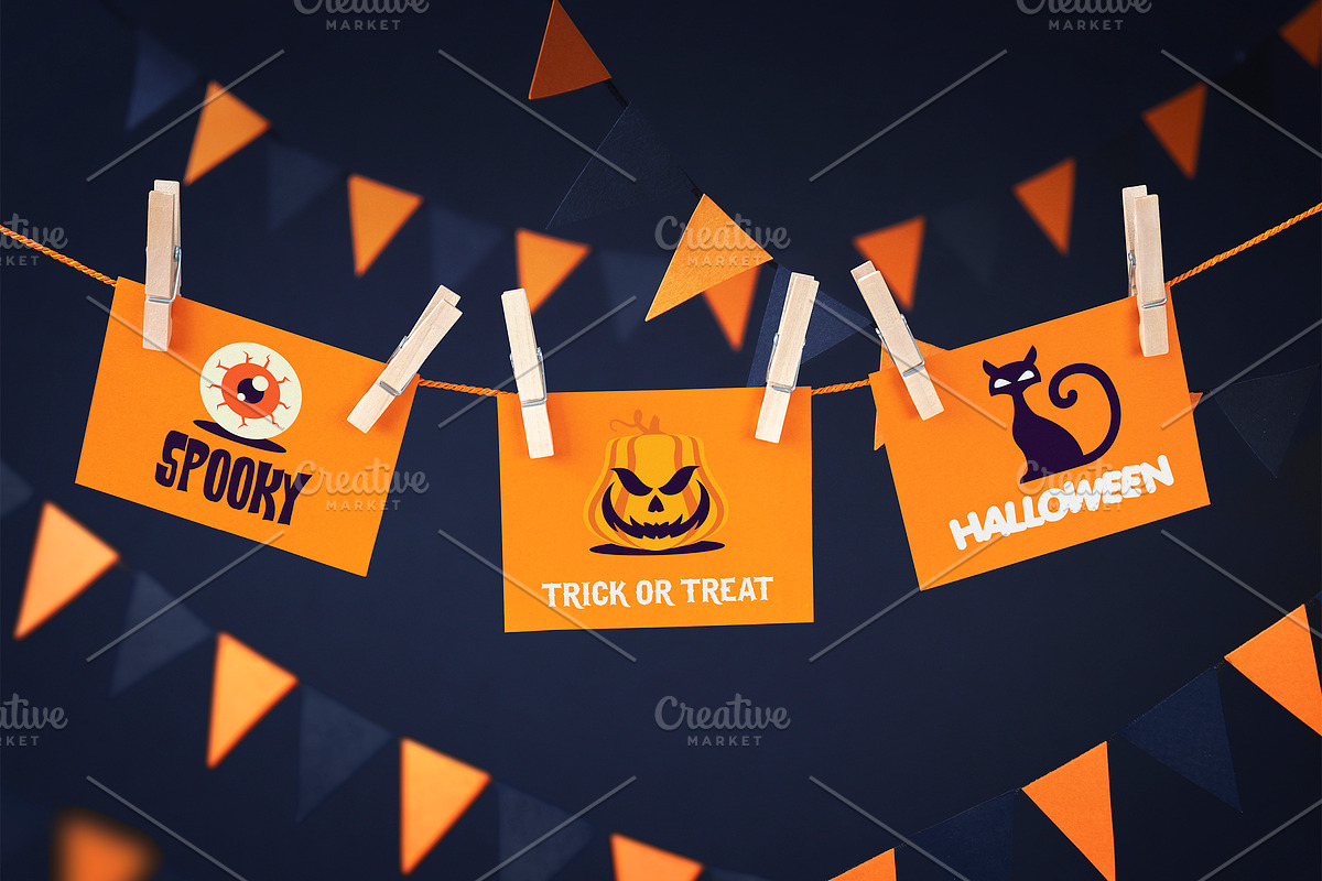 Halloween mockup pack, a Product Mockup by Scredeck (Photo 2 of 7)